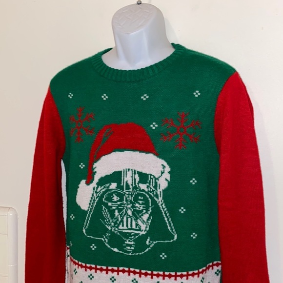 Unisex Star Wars Darth Vader Holiday Graphic Pullover Sweater - Picture 4 of 9